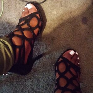 Torrid Black Cut-Out Heels